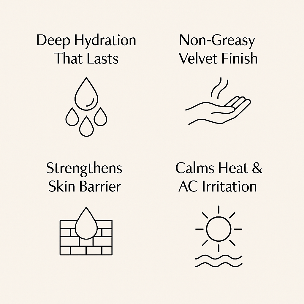 Embrace - Soothe the Heat. Lock the Moisture. Restore Your Glow.