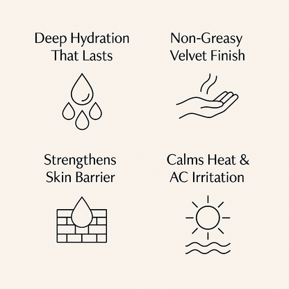 Embrace - Soothe the Heat. Lock the Moisture. Restore Your Glow.